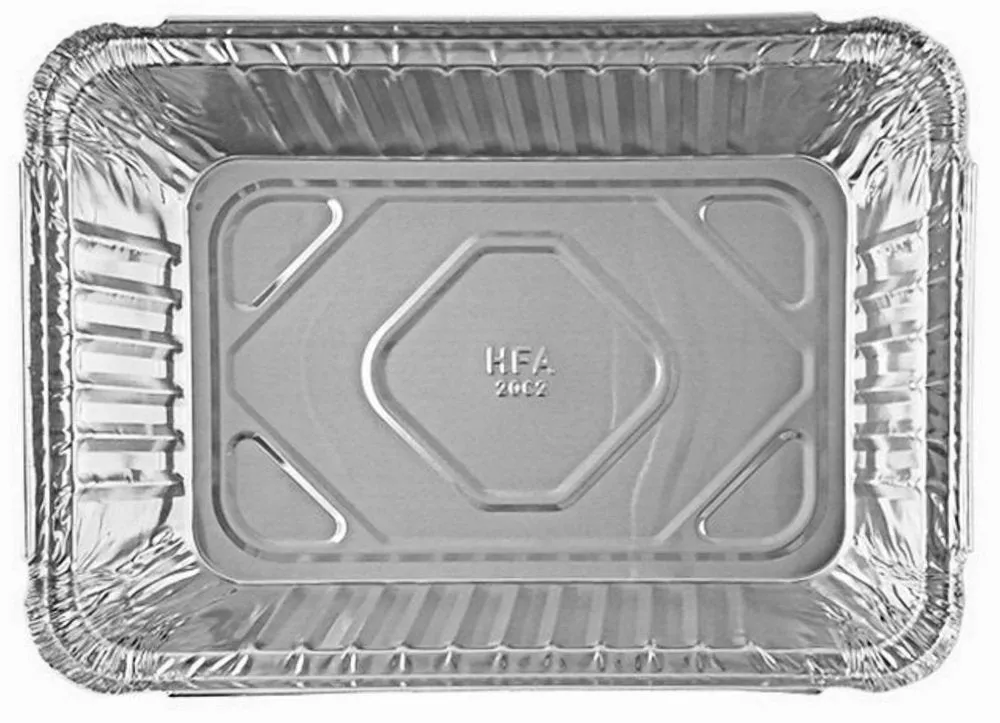 2 1/4 lb. Oblong Take-Out Foil Pan Bulk Pack 500/CS