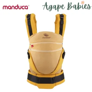 [3 Years Local Warranty] Manduca XT Organic Cotton  Baby & Toddler Carrier - Denim Gold Toffee