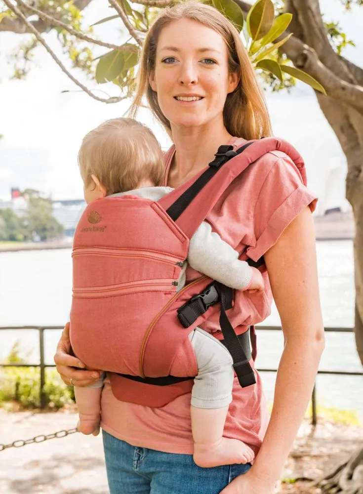 [3 Years Local Warranty] Manduca XT Organic Cotton  Baby & Toddler Carrier - Denim RougeToffee