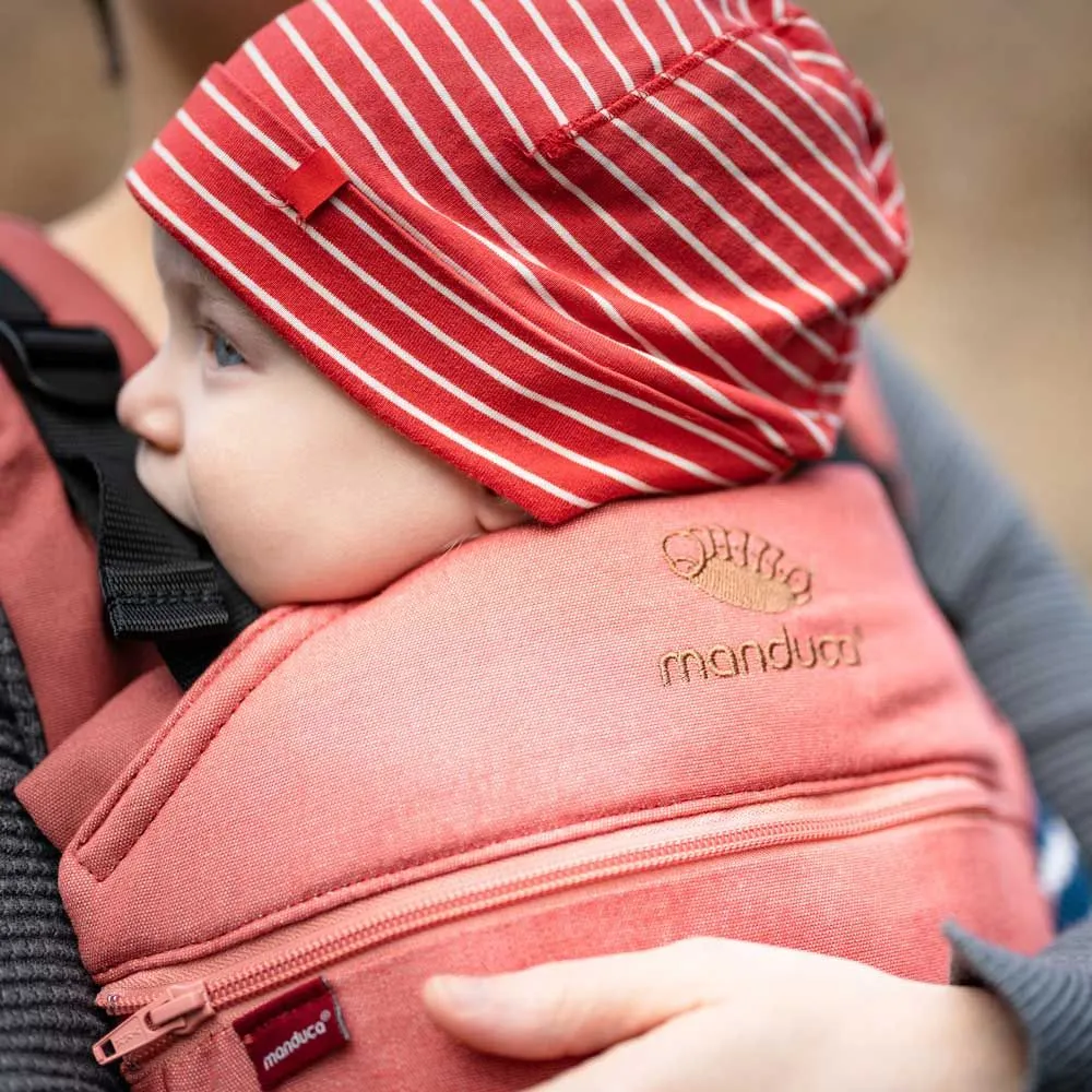 [3 Years Local Warranty] Manduca XT Organic Cotton  Baby & Toddler Carrier - Denim RougeToffee