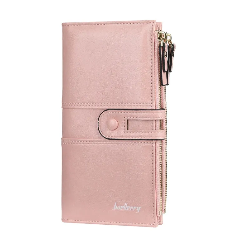 Baellerry Women's Stylish Large Capacity Zipper Buckle Clutch and Multi-Card Holder