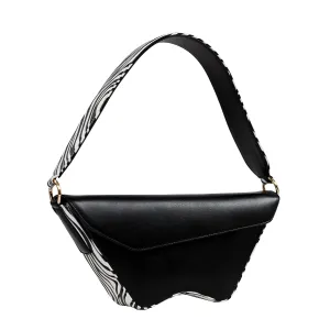 Black x Zebra Nadira Bag