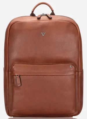 Brando Kudu Leather Laptop Backpack | Copper