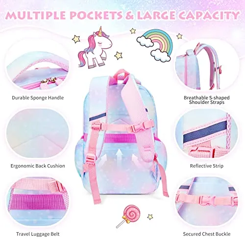 BYXEPA Backpacks for Girls Backpack for School Cute Kawaii Backpack Kids Book Bag School Bag for Elementary Primary Students, Pink