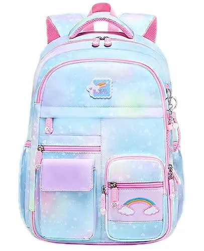 BYXEPA Backpacks for Girls Backpack for School Cute Kawaii Backpack Kids Book Bag School Bag for Elementary Primary Students, Pink