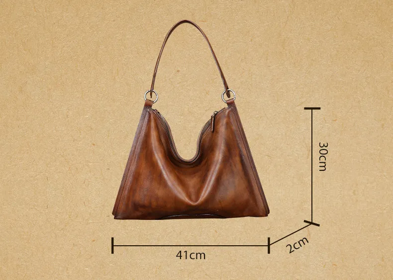 Classic Ladies Trendy Handbags Soft Leather Tote Bags For Women