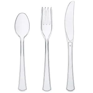 Clear Combo Cutlery Heavy Duty, 24ct