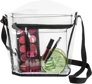 Clear Transparent Purse Bag - Stadium Approved Adjustable Shoulder Handbag