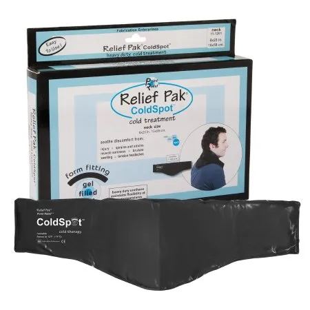 Cold Pack Relief Pak® ColdSpot™ Contoured Neck 6 X 23 Inch Urethane / Clay Reusable - Fabrication Enterprises  Mfr# 11-1251