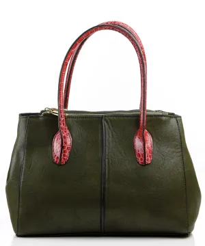 Croc Accent Colette Satchel Bag