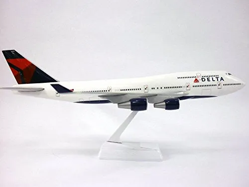 Delta (07-Cur) Boeing 747-400 Airplane Miniature Model Snap Fit 1:200 Part#ABO-74740H-019