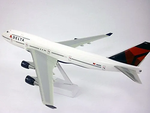 Delta (07-Cur) Boeing 747-400 Airplane Miniature Model Snap Fit 1:200 Part#ABO-74740H-019