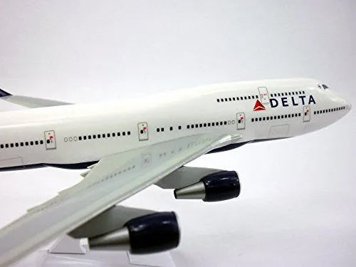 Delta (07-Cur) Boeing 747-400 Airplane Miniature Model Snap Fit 1:200 Part#ABO-74740H-019