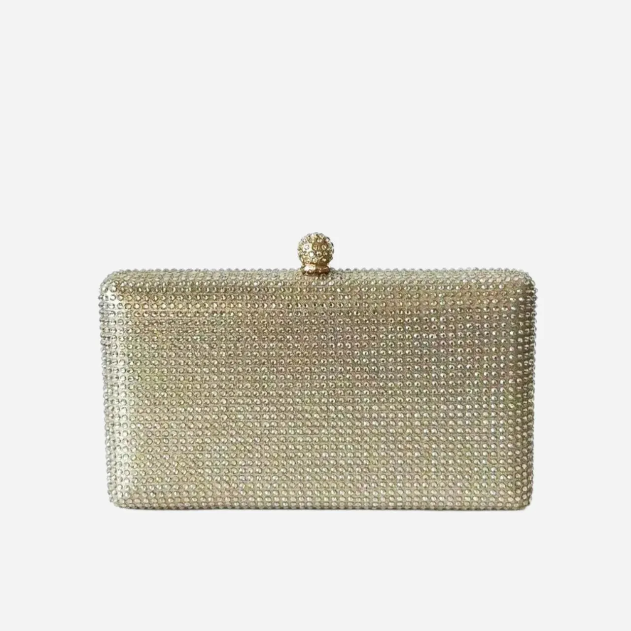 Diamond-Studded Rhinestone Clutch Bag