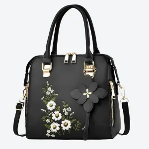 Elegant Floral Embroidered Handbags