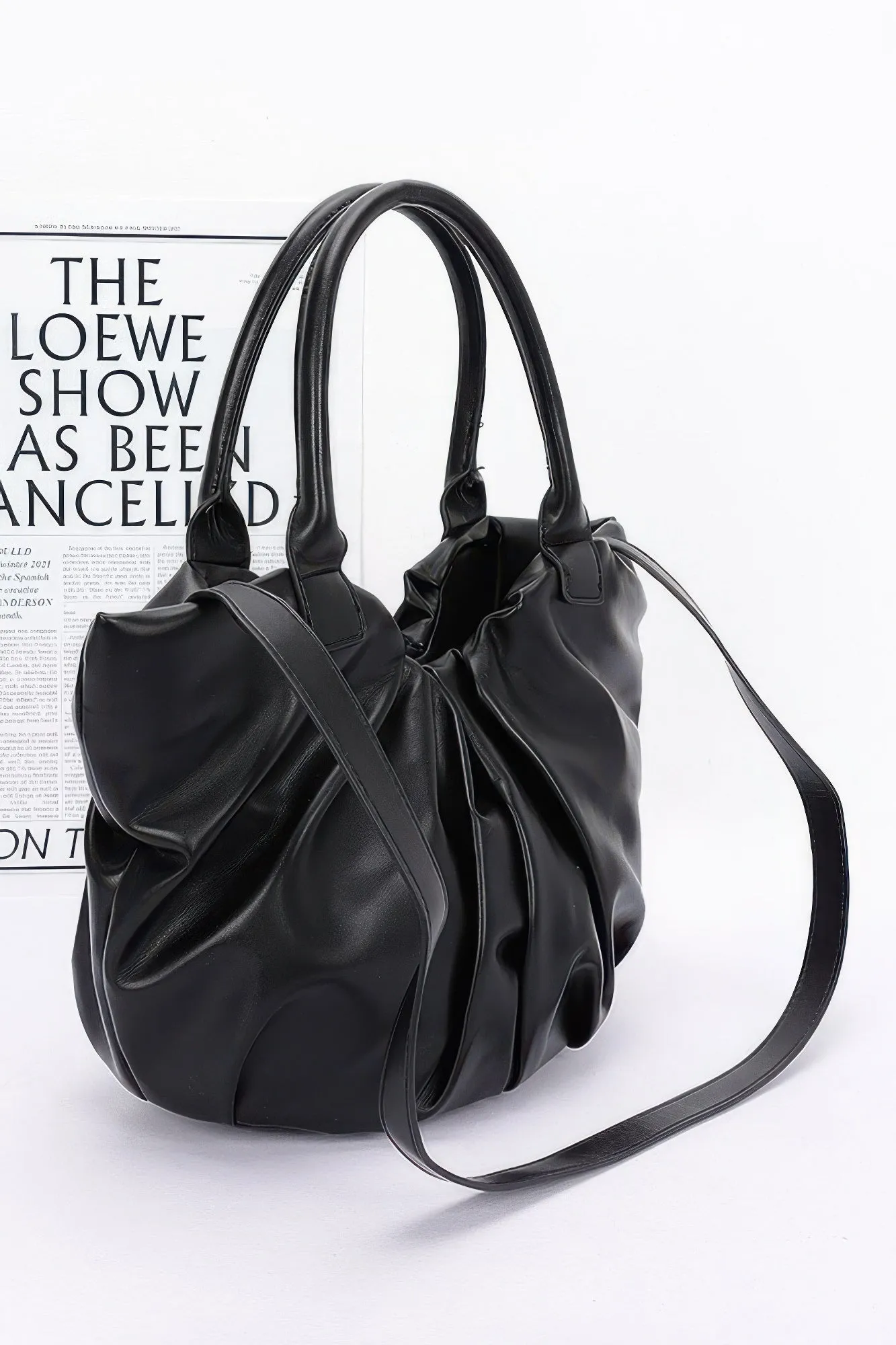 Faux Leather Tote Bag