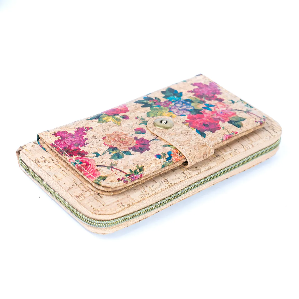 Flash Sale-Floral Cork Large Women's Wallet and Clutch BAGD-544-MIX-6