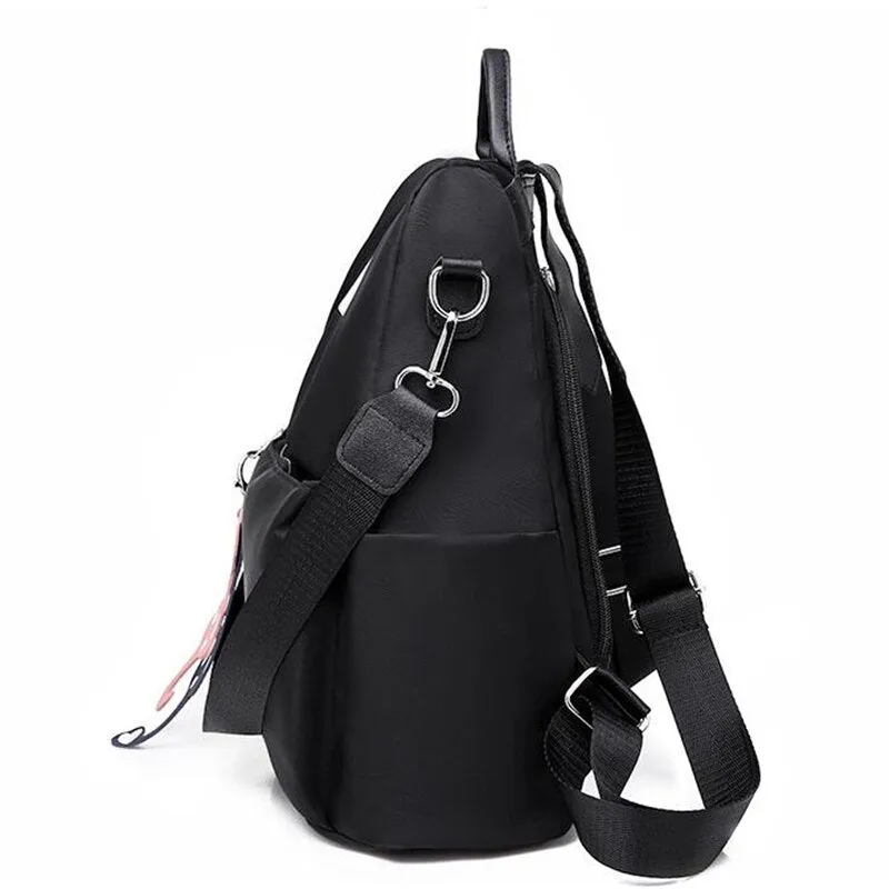 High Quality Oxford Backpack for Women High Capacity Anti-theft Zipper Travel Large Daypack cute pendant Rucksack Multi-use Bags