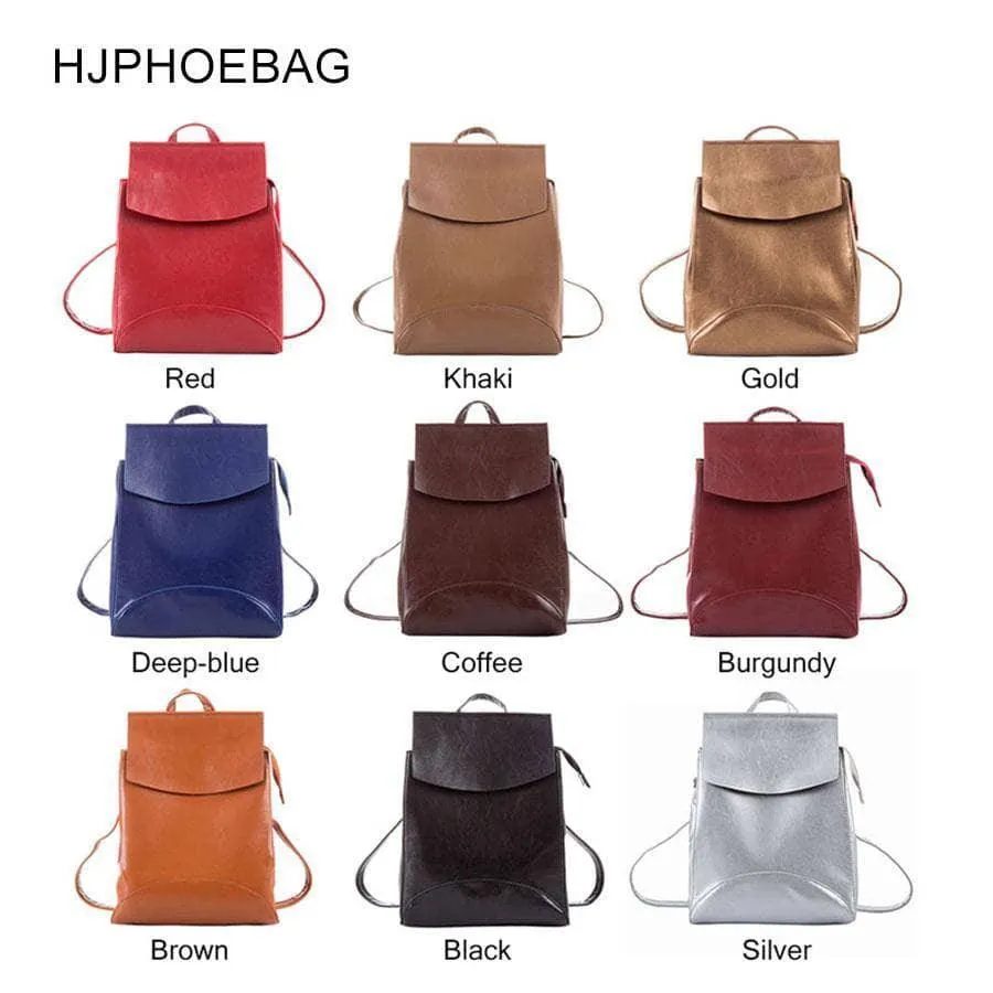 HJPHOEBAG Women Backpack for Teenage Girls Female School Shoulder Bag