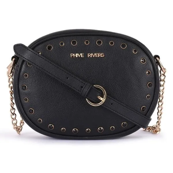 Leather Black Crossbody Bag