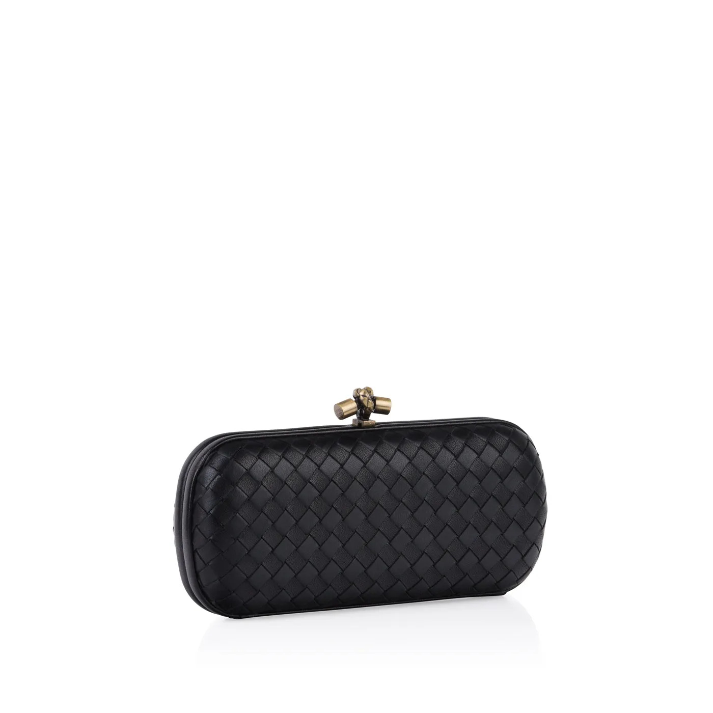 Leather Stretch Knot Clutch