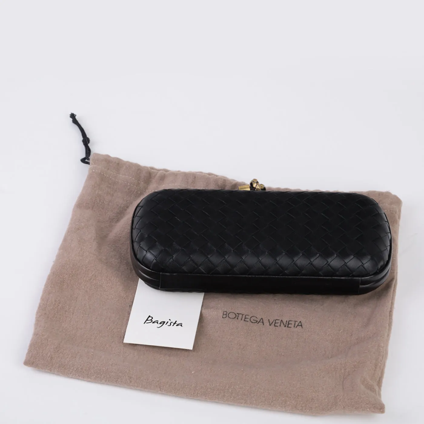 Leather Stretch Knot Clutch