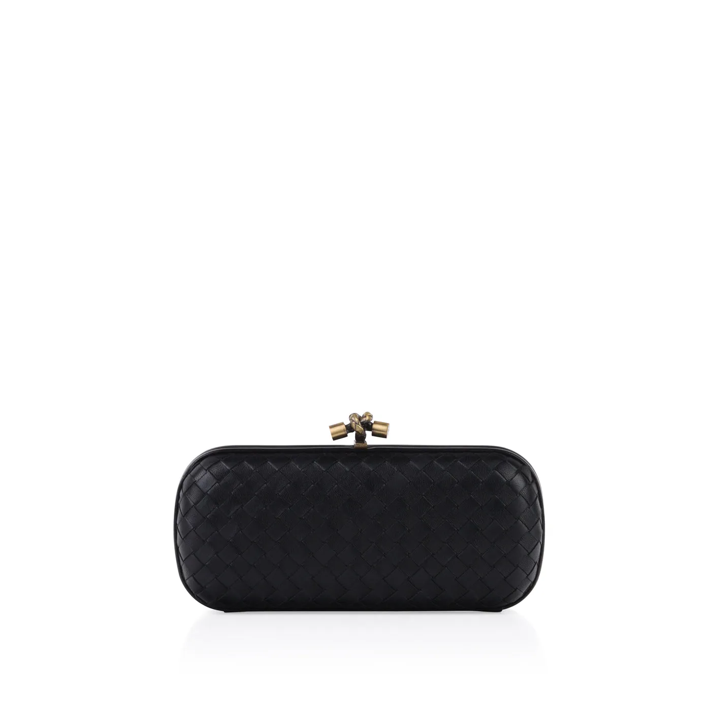 Leather Stretch Knot Clutch