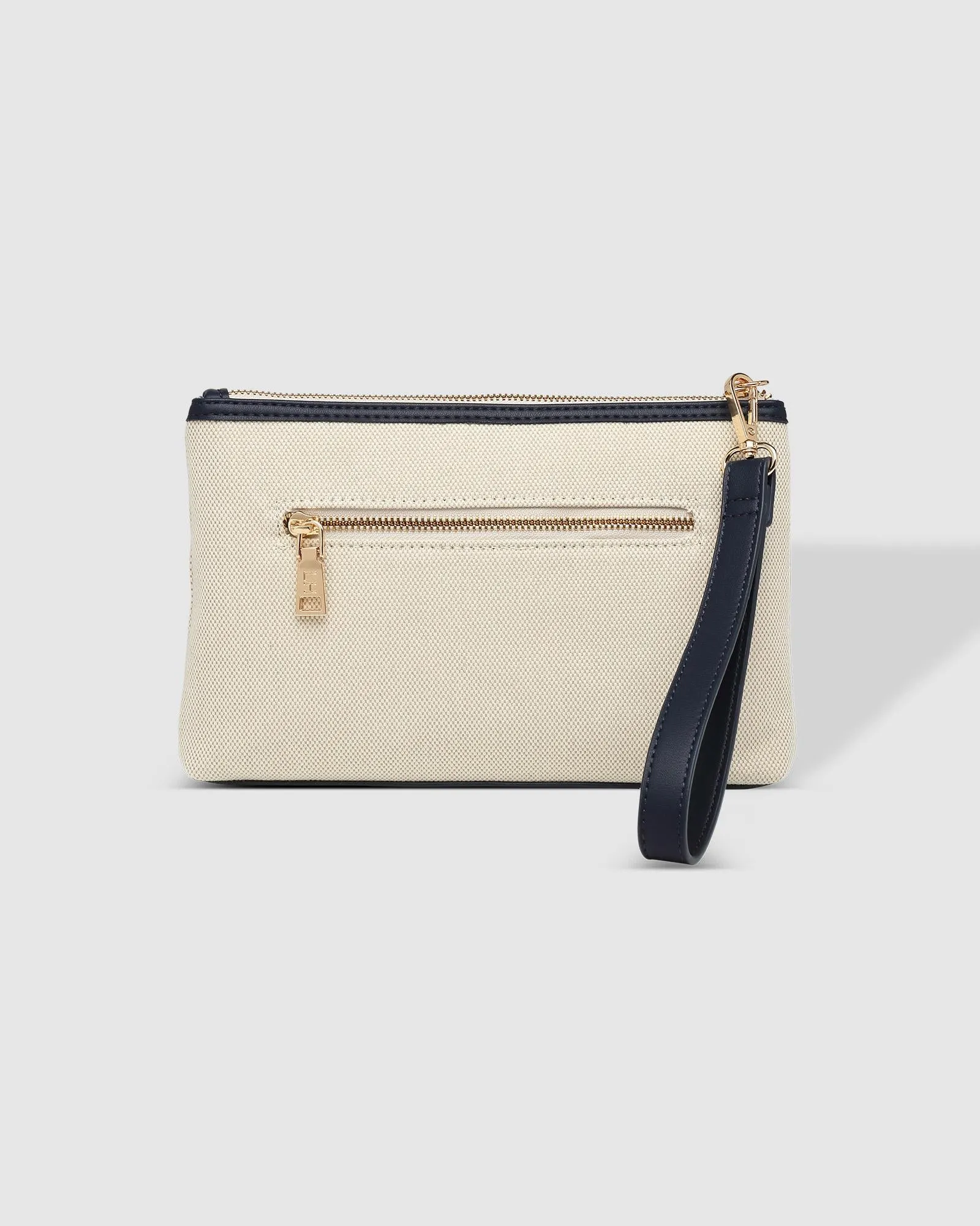 Louenhide Mimi Canvas Clutch - Cream Sky Blue