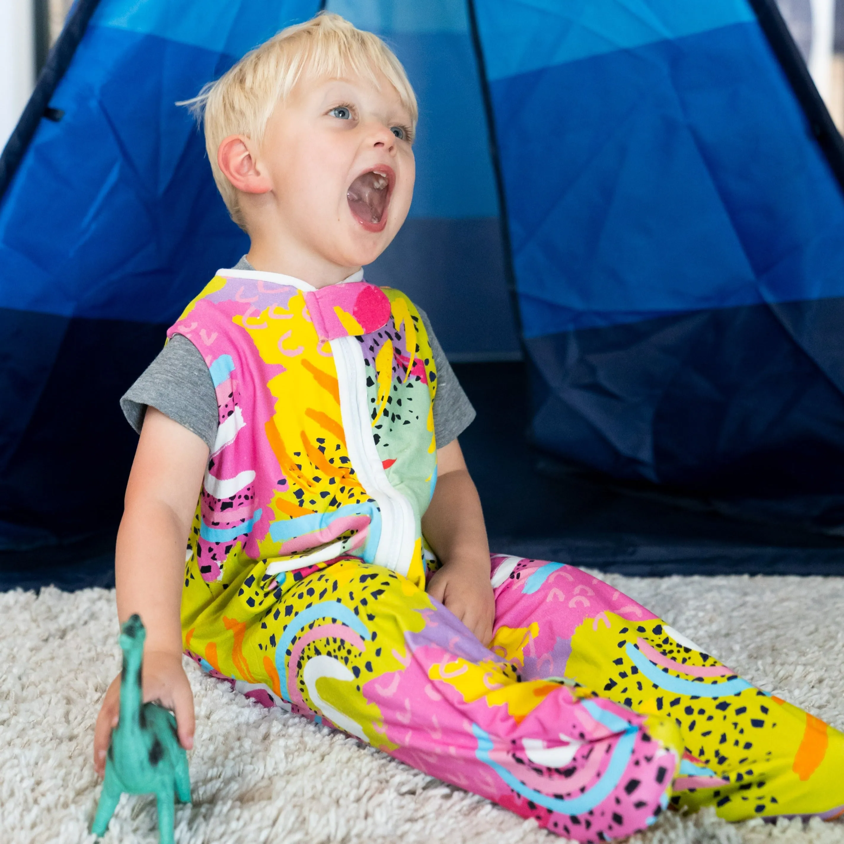 Modern Rainbow Wearable Blanket