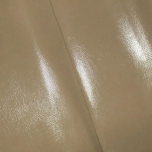 Neutral Tan Faux Textured Leather Home Decorating Fabric