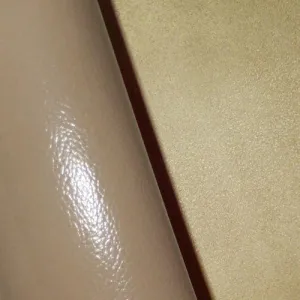 Neutral Tan Faux Textured Leather Home Decorating Fabric