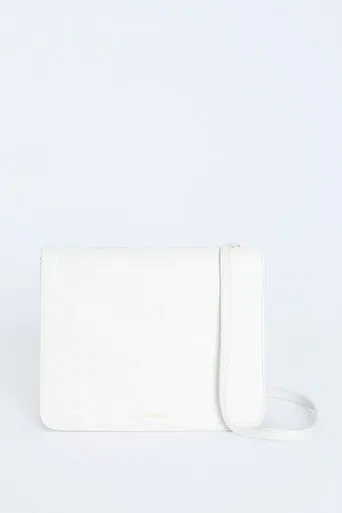 Off-White Leather Preowned Crossbody Bag