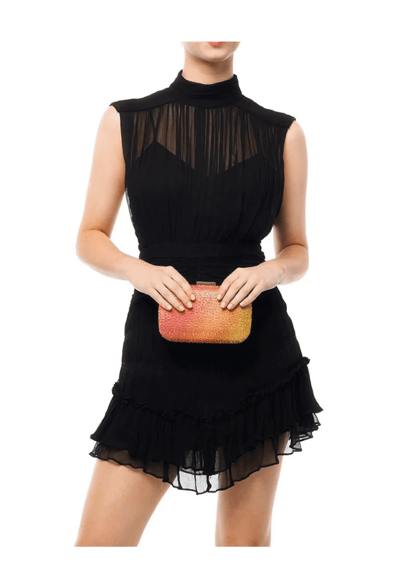 OLGA BERG - Aurora Hotfix Ombre Clutch