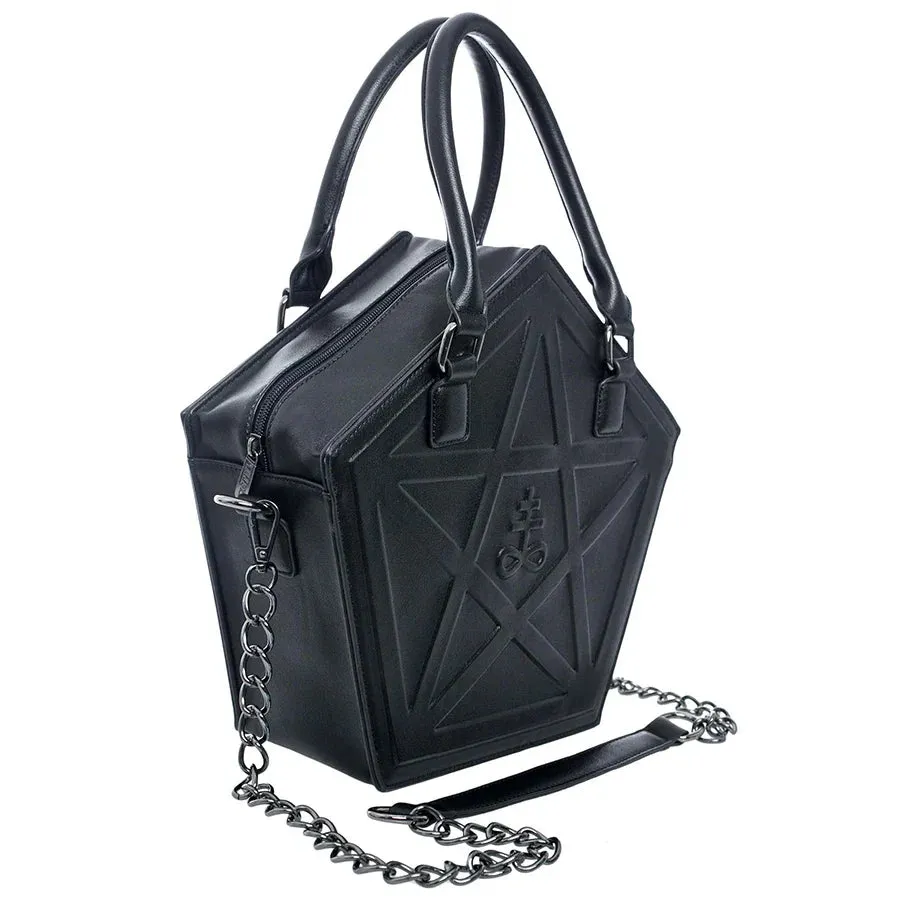 Pentagram Darkness Gothic Soft Leather High Quality Chain Bag