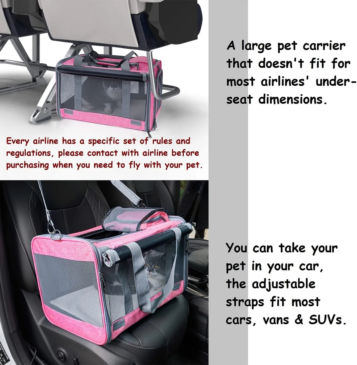 Pet Privacy Protection Travel Carrier