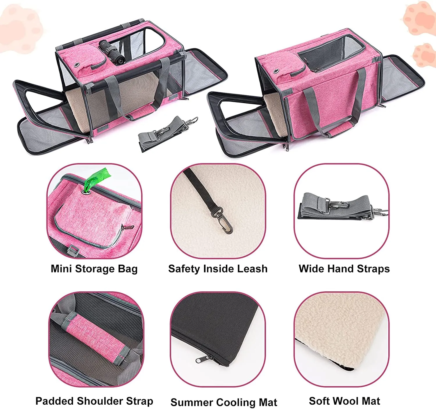 Pet Privacy Protection Travel Carrier