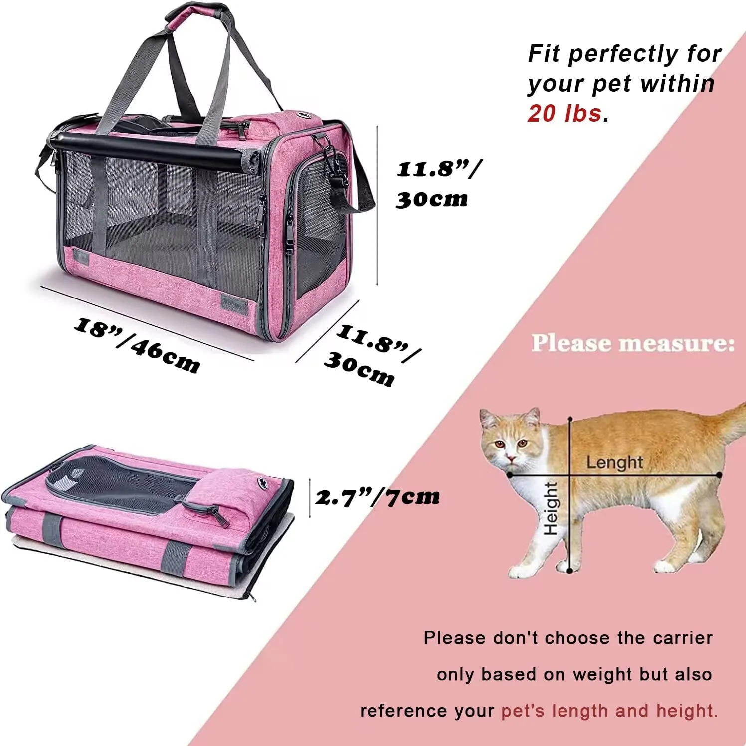 Pet Privacy Protection Travel Carrier