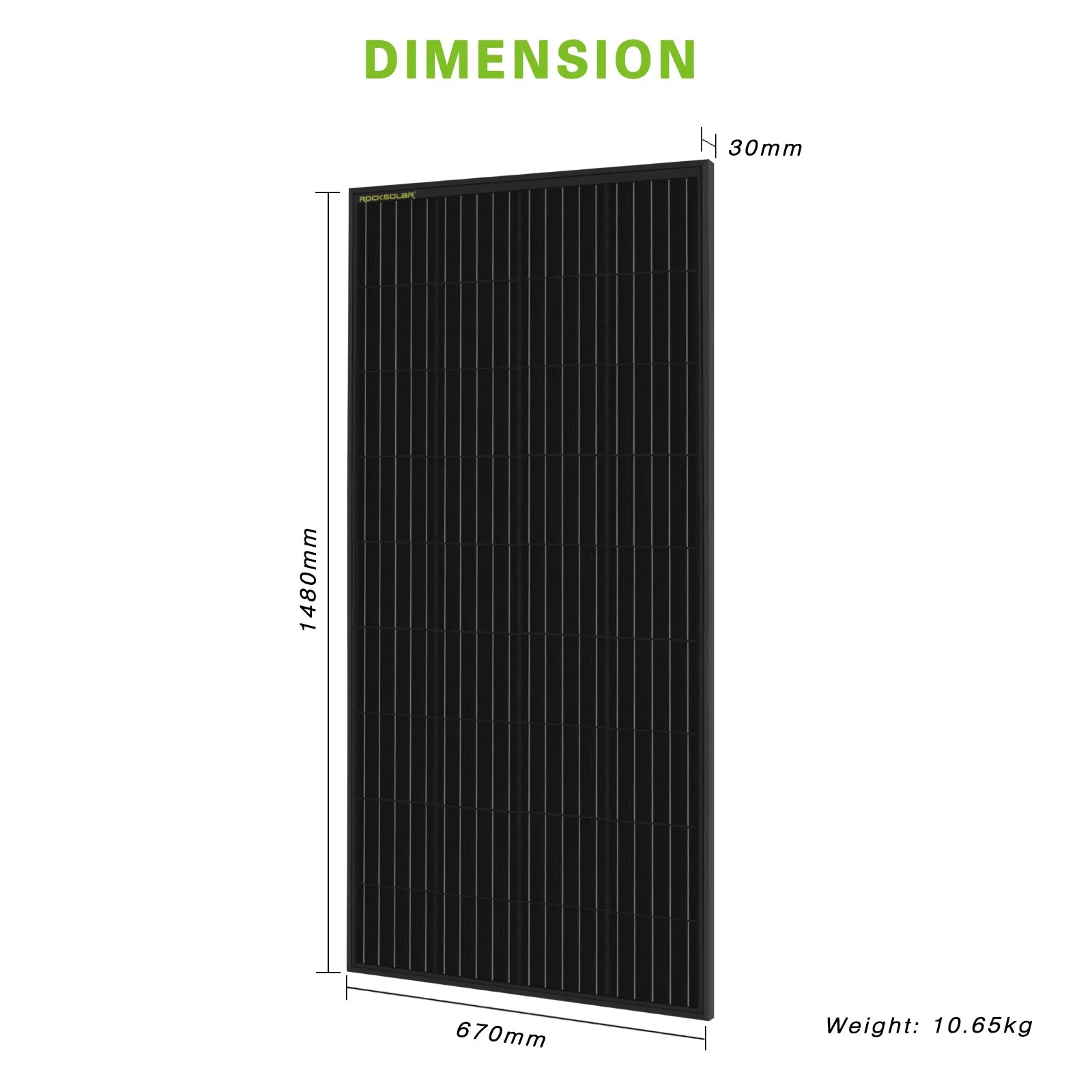 ROCKSOLAR 400W 12V Rigid Solar Panel Kit