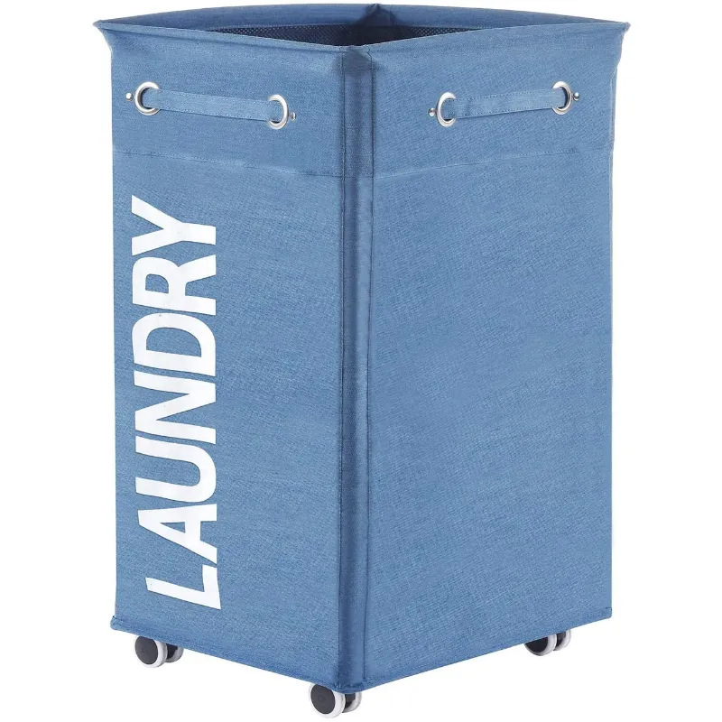 Roller Laundry Hamper Basket Cart With Wheels