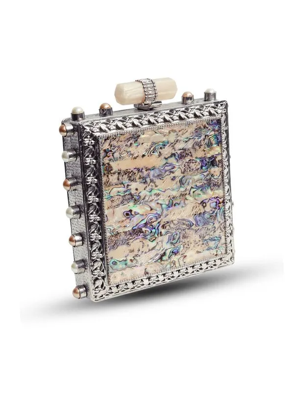 Salma Mother of  Pearl Clutch