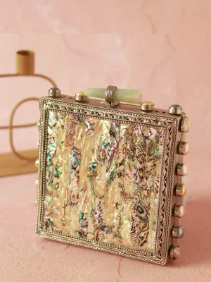 Salma Mother of  Pearl Clutch