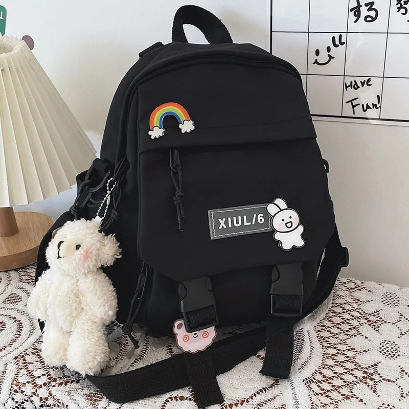 Small Backpack Women Cute Multifunctional Dual-use School Bags for Teenage Girls Student Kawaii Mini Travel Backpacks Ruckpack