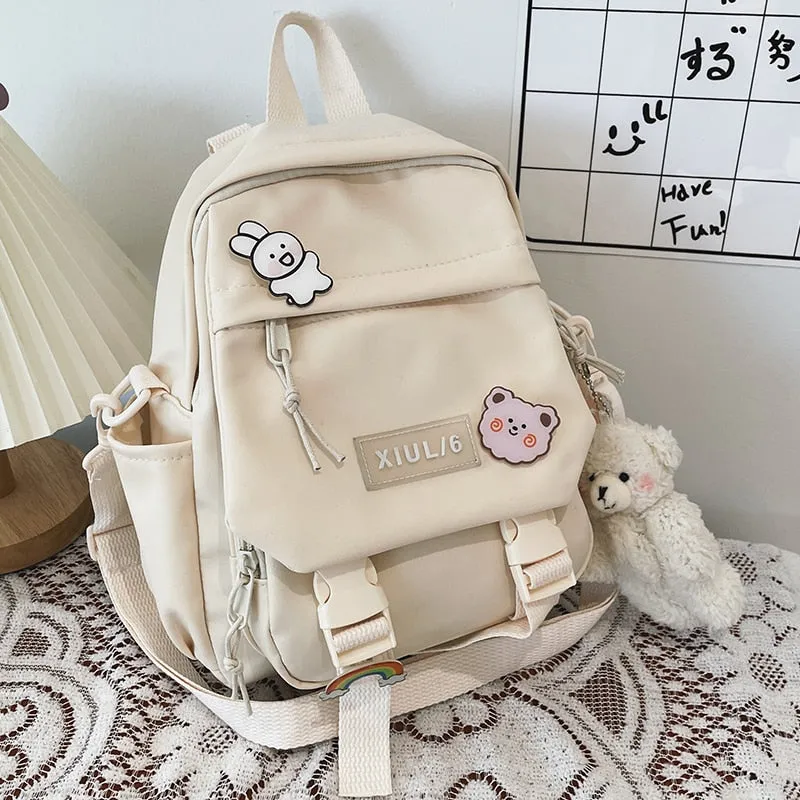 Small Backpack Women Cute Multifunctional Dual-use School Bags for Teenage Girls Student Kawaii Mini Travel Backpacks Ruckpack