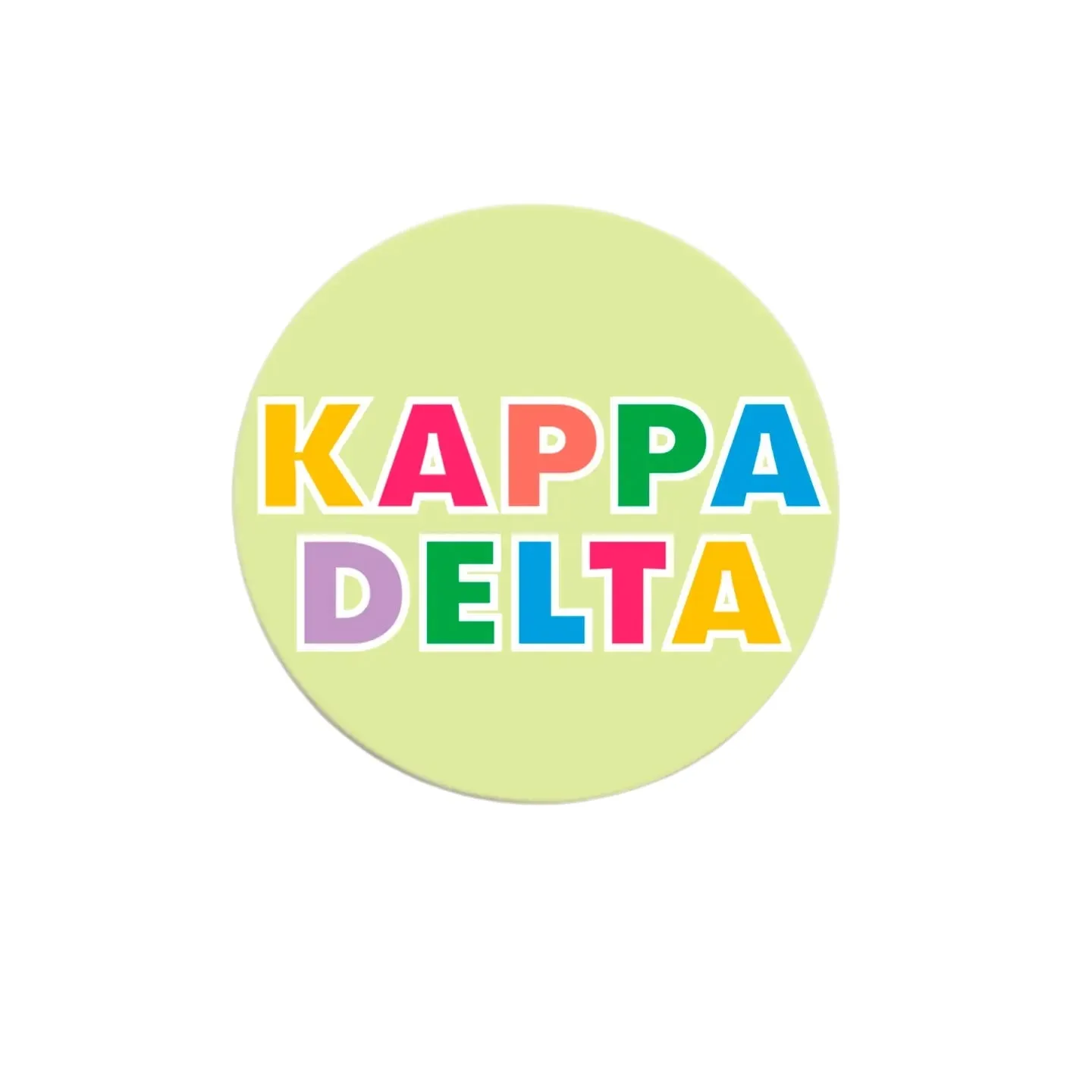 Sorority Color Me Greek Button