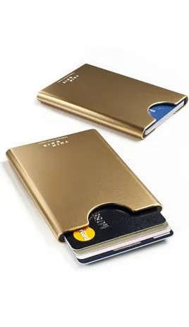 Thin King Aluminum Card Case - Champagne