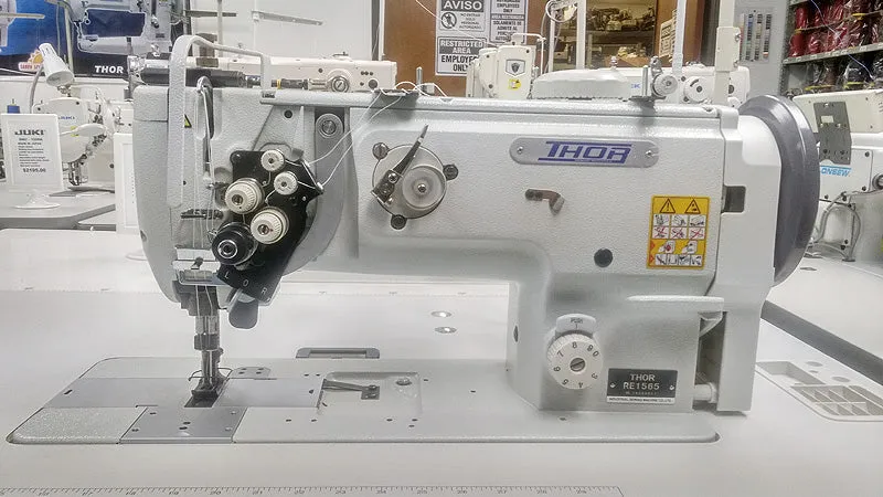 THOR GC1565 Split Needle Bar Double Needle Walking Foot Sewing Machine