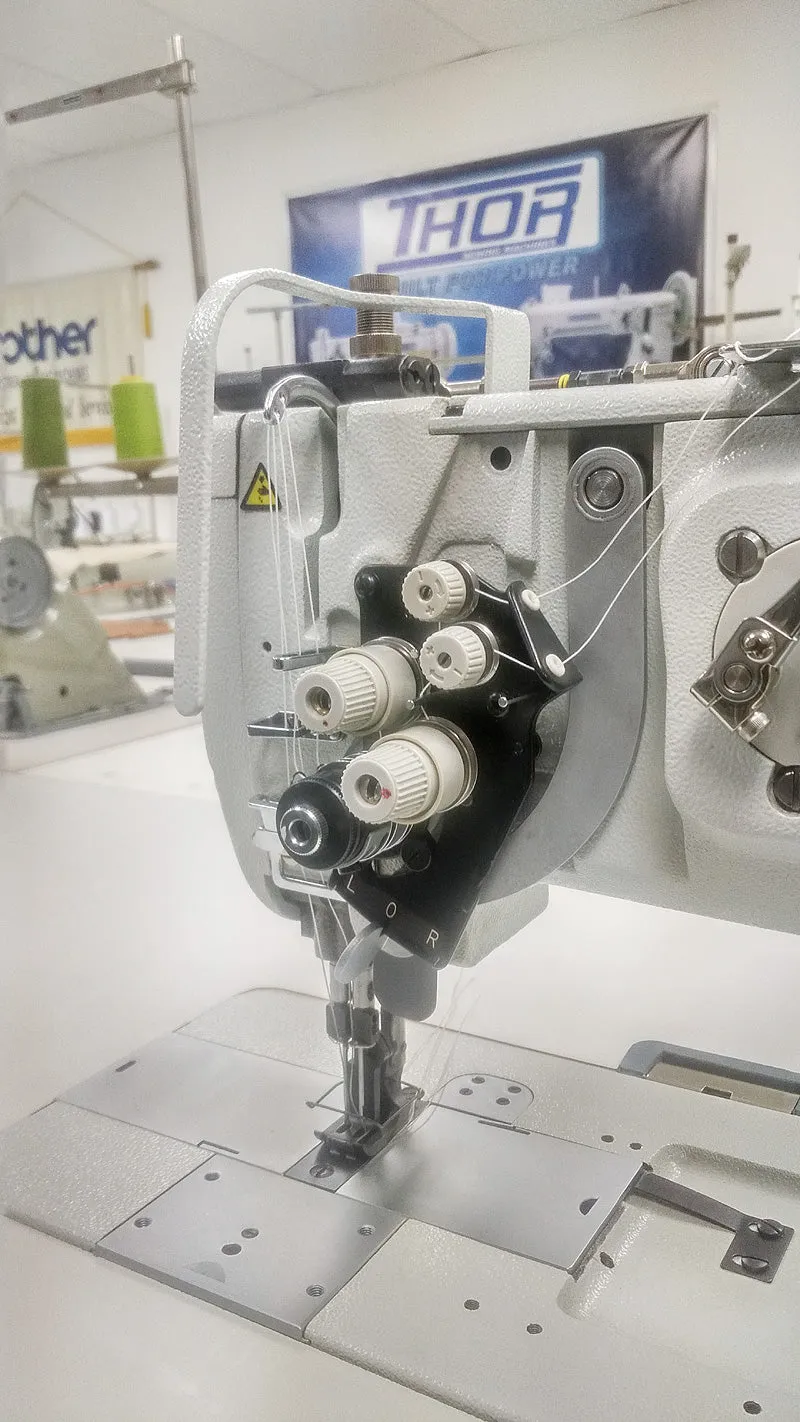 THOR GC1565 Split Needle Bar Double Needle Walking Foot Sewing Machine