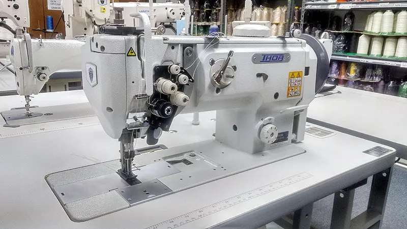 THOR GC1565 Split Needle Bar Double Needle Walking Foot Sewing Machine