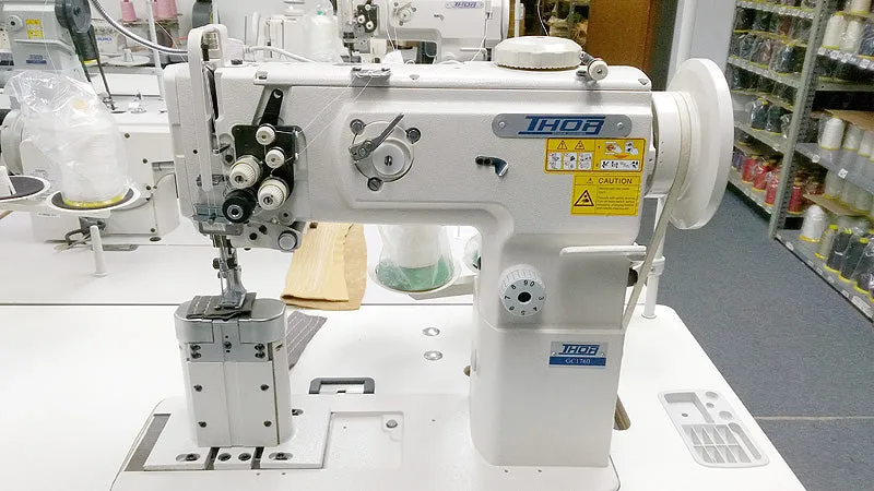 THOR GC1760 Post Bed Double Needle Walking Foot Sewing Machine