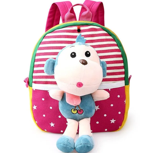 Toddler Cartoon Stuffed Plush Backpacks Baby Girls Boys Cute Toys Schoolbag